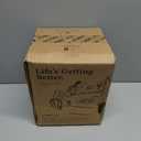 LE TAUCI Utensil Holder for Kitchen Counter - 7.1" Large Ceramic Kitchen Utensil Holder, Embossed Cooking Utensil Crock for Spatula, Spoon - Farmhouse Kitchen Decor & Organizer, White, Clover