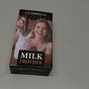 Electric Milk Frother Handheld: Rechargeable 3 in 1 - LED Digital Display with 3 Speeds Portable Stainless Steel Drink Foam Mixer for Milk Coffee, Lattes, Cappuccino, Matcha - Black