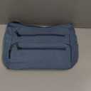 VOLGANIK ROCK RFID Purses for Women Fabric Nylon Multi Pocket Crossbody Bag Ladies Travel Handbag (Standard Size, Blue)