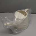 1 Gallon Watering Can Outdoor, Plastic Water Can for Plants with Comfort Grip Handle, Detachable Sprinkler Head (Ivory)