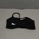 Aoxjox Women's Workout Sports Bras Fitness Ivy Low Impact Bra Yoga Crop Tank (Medium, Black)