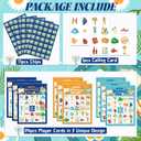 2 x Passover Bingo Passover Games for Adults with 24Pcs Passover Bingo Player Cards Passover Activities Games for Kids Family School Classroom Passover Party Favors