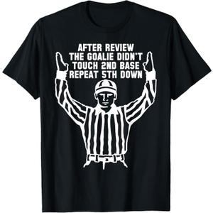 Football Referee Funny Sports Fan T Shirts Men Women Kids T-Shirt, Size XL