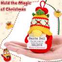 Cute Christmas Stocking Stuffers White Elephant Gifts for Her Him Friends Coworker Neighbors Women Men, Christmas Tree Ornament Hanging Decoration Desk Decor, Crochet Gnome