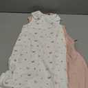 2-Pack Organic Baby Sleep Sacks, 100% Cotton - Soft & Breathable 0.5TOG Baby Wearable Blanket, Toddler Sleeping Sack 0-6 months, Easy to Wear Transitional Swaddles for Newborns (Butterflies, S)