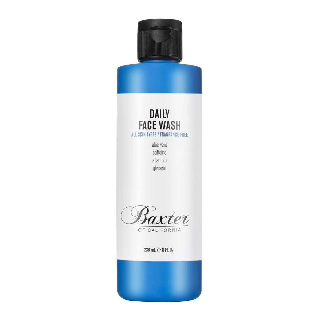 Baxter of California Daily Face Wash for Men | All Skin Types | Sulfate-Free | Fragrance Free | Father's Day Gift Guide