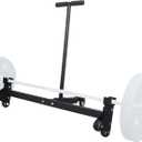 Deadlift Jack Barbell Stand with Wheels 900lb Capacity Convenient to Replace Weight Plates for Deadlift Weightlifting Training,CrossFit & Home Gym (Black)