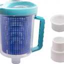 W560 Inline Pool Leaf Canister/Leaf Catcher (with Mesh Basket and Skimmer Socks) Compatible with Hayward Pentair Suction Manual & Automatic Pool Cleaners