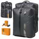 IKYWT Vacuum Seal Bags for Travel w/Rechargeable Pump, 18L Compression Packing Cubes for Carry-On Suitcase & Travel Backpack, Reusable IP67 Waterproof Vacuum Storage Kit, Gift Set (2-Pack)