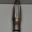 Exhaust Flex Pipe Universal Type 100% Stainless Steel For Heavy Duty and Cars (1 PC, 2X8X12)