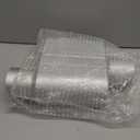 Universal Mufflers,Performance Automotive Exhaust MufflerSingle Chamber 3 inch inlet (ID) 3 inch outlet (ID) FH73041 (Silver)