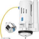 Haofy Toilet Flush Valves ABS Plastic Toilet Fitting Push Button Dual Drain Valve Water (# 1)