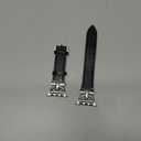 Watchbands Genuine Leather Watch Band 38/40/41mm Black Strap (Flat Interface)