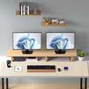 Aothia Faux Leather Desk Mat Large Mouse Pad, Non-Slip PU Leather Blotter, Waterproof Writing Surface for Office and Home (Beige, 47.2" x 23.6")