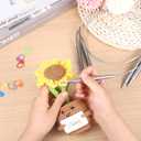 4 x Circular Knitting Needles, 10mm Stainless Steel Knitting Needles for Beginners, Metal White 40 Inches Size 15 Knitting Needle for Chunky Yarn Gifts for Mother Grandmother Aunt Sister for Festival