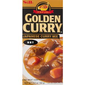 S&B, Golden Curry Sauce Mix, Hot, 3.2 oz (3.2 Ounce (Pack of 1)) BB Date 19/07/2027
