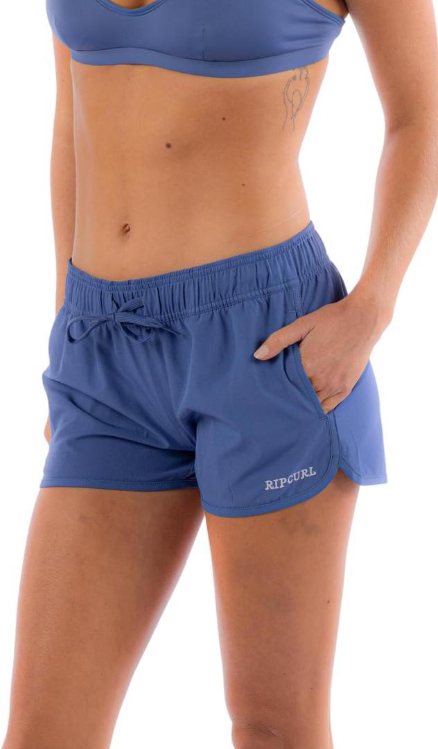 Rip Curl Women's 3" Friendly Boardshorts-Comfortable & Durable Surf Swimwear Shorts for Beach & Water Activities (Large, Navy)