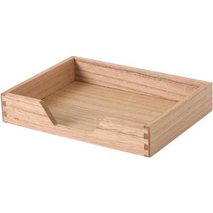 Wood Letter-Size Tray for Office Desktop Organizer - Wooden Front-Load Documents Tray for Mail, Paper, File, Magazine, Pen,Notebook Storage Paper Holder Trays Light(DGTU-LT)