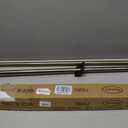 Antique Bronze Curtain Rods, 48-86" Adjustable, 1-Inch, Aluminum, Ceiling/Wall Mounted