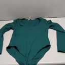 MANGOPOP Women's Long Sleeve Short Sleeve Bodysuit Sexy V Neck Body Suits Fitted Fall Going Out Tops XL