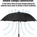 ACEIken Golf Umbrella Large 58/62/68 Inch Automatic Open Golf Umbrella Extra Large Oversize Double Canopy Vented Umbrella Windproof Waterproof for Men and Women
