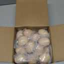 Halloscume 24 Pcs Easter Fillable Unfinished Wooden Eggs 2.36 Inch Wood Fake Easter Egg Hunt DIY Painting Art Craft Decorations Home Decor