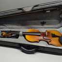 Fesley Violin Fiddle Beginner Set: 1/4 Matt for Student, Acoustic Violin with Hard Case, Solidwood Hand Made Starter Kit with Violin Bow, Rosin, Shoulder Rest, Tuner, Extra Strings