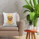 Golden Retriever Pillow Covers 18x18, Golden Retriever Decor & Gifts for Women, Men & Parents