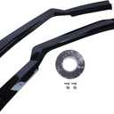 Front Glossy Black Bumper Lip Compatible with 2020 2021 2022 Corvette C8 ZR1 Style,2 PCS Front Bumper Lower Lip Splitter