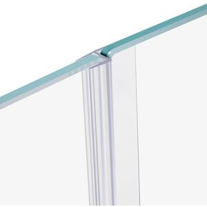 78" Shower Door Side Seal Strip for 1/4 inch Frameless Glass Shower Door Clear Polycarbonate