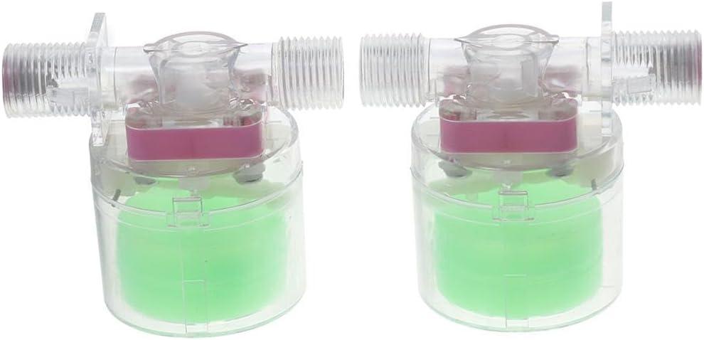 2pcs Transparency Water Float Valve, 20mm Fully Automatic Plastic Float Valve, Water Level Control Water Tank Traditional Float Valve Upgrade, used in swimming pools, livestock tanks