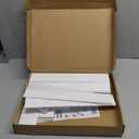 5 Tier Greeting Card Display Stand White Bamboo and Acrylic Sticker Display Stand Trading Card Holder Retail Photos Shelf for Vendors Craft Collection & Show