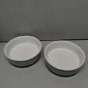 Bone Dry Paw & Patch Ceramic Pet Collection, Large Set, 7.5x2.4, Hunter Green, 2 Piece, 5742