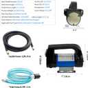 AC110-120V Volt Electric Fuel Transfer Pump, Mechanical Meter, Fuel Hose,AUTO Fuel Nozzle,Filter,NPT Connect Fitting,12 GPM Diesel Transfer Pump with Handle for Transferring Diesel,Kerosene