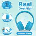 MIDOLA Kids Bluetooth Headphones 68H Play Time,Volume Limit 85/94dB, Foldable Lightweight Wireless Over-Ear Headphone for Kid Toddler Child Pad Tablet,Headsets with Built-in Mic, Blue