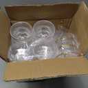 30 Pack Clear Champagne Tower Glasses 7OZ Plastic Martini Glasses Champagne Coupe Glass Cocktail Glass with Gold Rim Champagne Flutes Stackable Stemmed Coupe Glass for Weddings Birthday Party