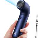 2 x Aecooly Portable Handheld Fan, Powerful Turbo Air Tube Fan, 19000 RPM High Speed Aero Pro, 15H Max Cooling Time, 6 Speeds Aluminum Case, Mini Pocket Design, for Travel Beach Outdoor Activities -Blue