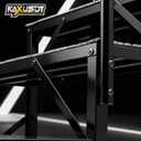 3 Steps Hot Tub RV Steps with Dual Handrail, Portable Mobile Home Stairs Steps with Reinforced Crossbeams on Both Sides, 660lbs, Outdoor RV Camper Entry Steps w/Non-Slip Mats