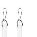 24 inch Curtain Pull Wand, White Curtain Pull Rod with Hook, Drapery Pull Wand for Easier Opening and Back - 2 Pack