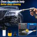 High Pressure Water Gun, Home High Pressure Car, Effortless Cleaning, 3 Adjustable Spray Modes, Heavy-Duty Metal, Ideal for Car Washing, Watering Plants & Vegetables