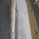 Low Twin Over Twin Size Bed Floor Bunk Bed with Panelled Headboard Footboard, Ladder and Guardrails, Solid Rubber Wood Frame