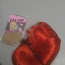 Red Bob Wig With Bangs 12 Inch Short Synthetic Fiber Bob Wigs for Women Short Bob Wigs and Halloween Cosplay Wig for Daily Life Colorful Wigs With One Cap (Red)