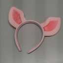 Ciieeo Pig Ears Headband: Halloween Animal Headband Pig Ears Headdress Pink for Birthday Halloween Theme Party Supply