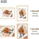 upsimples A3 Picture Frame, Display Pictures 8.3x11.7 with Mat or 11.7 x 16.5 Without, Wall Hanging Poster Frames, Natural, 1 Pack