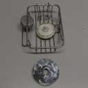 TAILI Bar Soap Holder Suction Cup with Hooks and Silicone Soap Saver Pad for Bath Shower Wall, Shampoo Caddy for Bathroom, Tub, Kitchen, Rustproof Stainless Steel Sponge Holder, Silver (5.6" * 4.6")