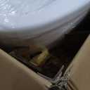 59" Acrylic Freestanding Bathtub, Tap Deck Bathtub, Stand Alone Tub, Soaking Tub with Integrated Overflow and Drain, cUPC Certified (59"(Lustre White))