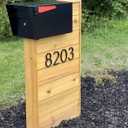 Floating House Numbers - 5 Inch Modern Address House Numbers With Nail Kit And Instructions Easy To Install High Gloss Black Number 2