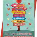 6 x Valentines Cards for Daughter | Funny Daughter Valentines Cards Gifts from Dad Mom Parent with Printed Message Inside