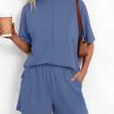 BTFBM Casual 2 Piece Sets For Women Summer 2026 Short Sleeve Tops Shorts Spring Lounge Matching Workout Airport Outfits
