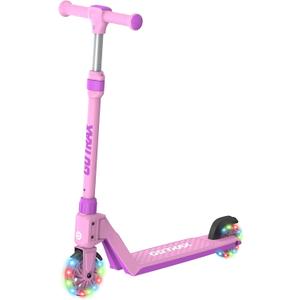 Gotrax K03 Kick Scooter for Kids, 5" LED RGB Lighted Wheels, 4.6 Lbs Lightweight and One-Click Detachable Design, Height Adjustable Handlebars, Anti-Slip Deck and Max Load 110 Lbs for Boy&Girl Age 3+